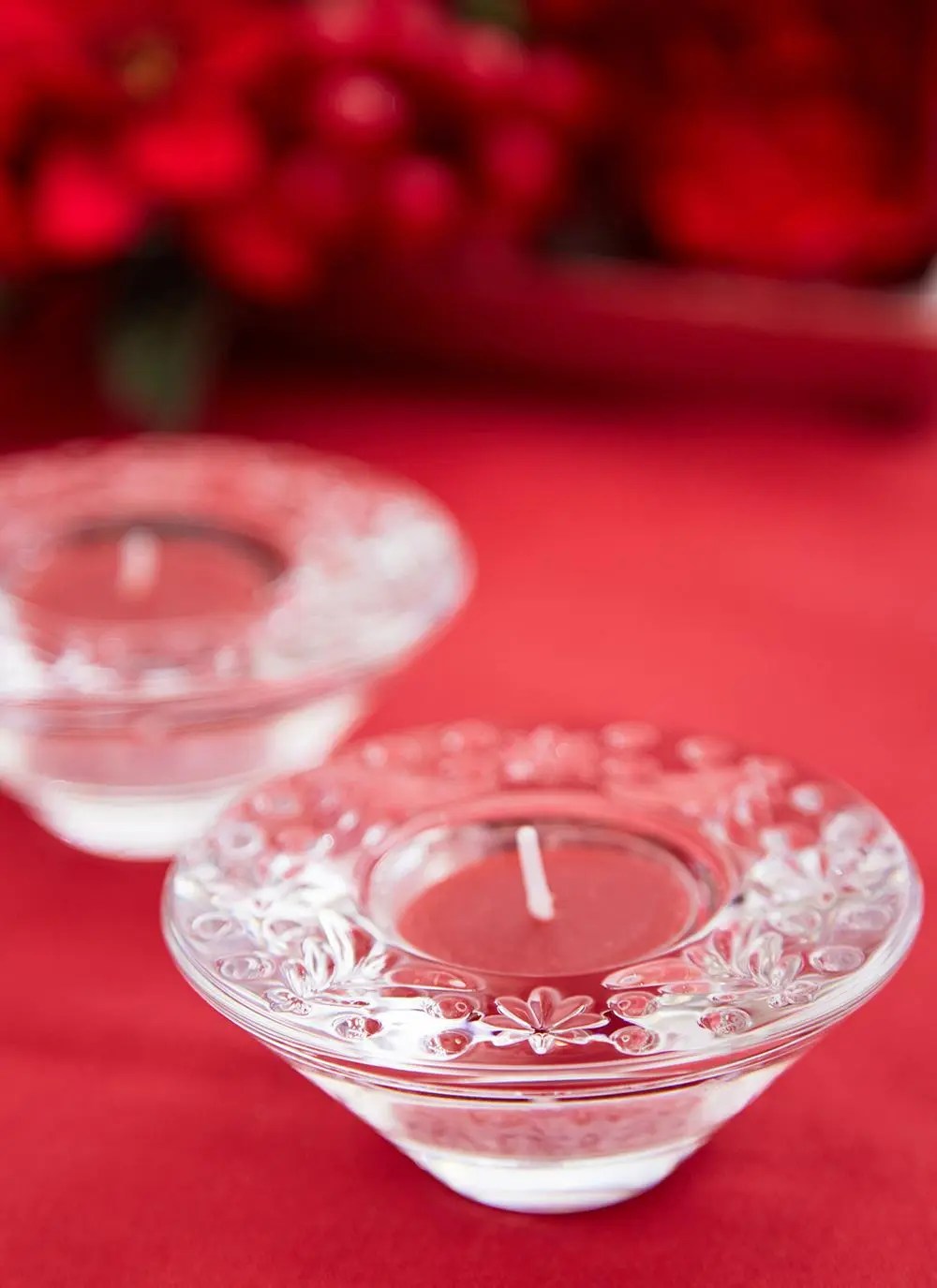 Waterford Crystal Christmas Tree Votive Set of 2 Blarney